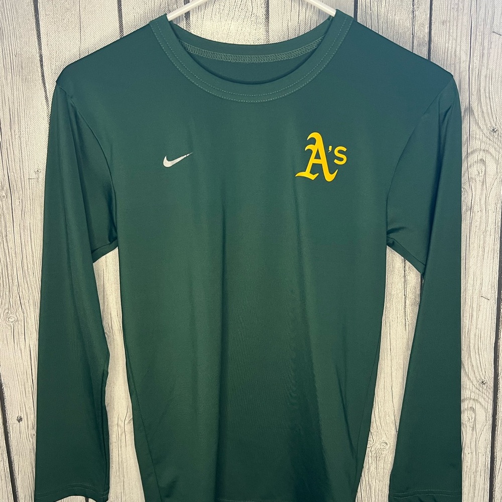 Nike Kids Dark Green Long Sleeve Tee